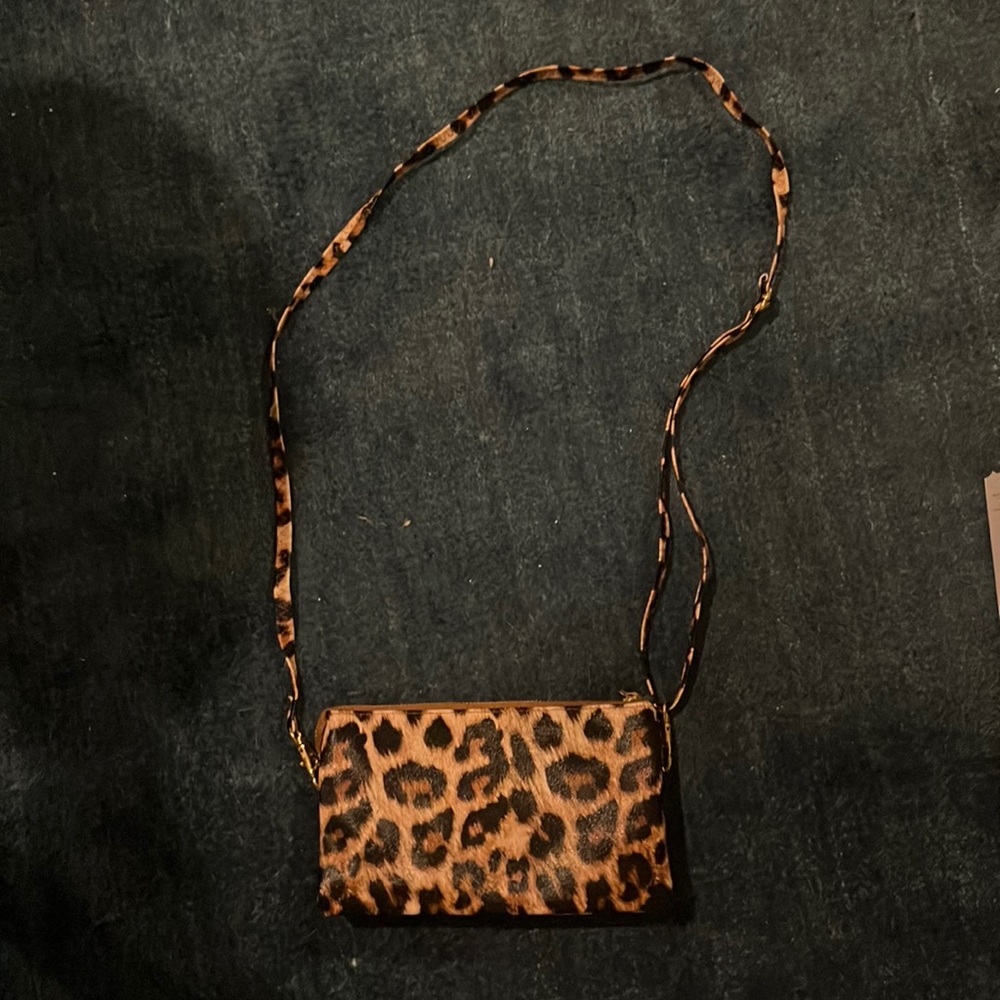 Leopard Print crossbody purse